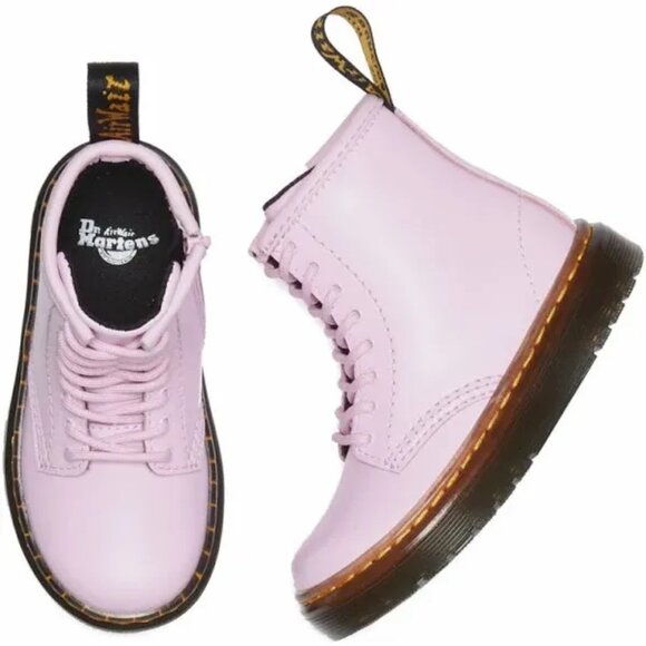 Dr. Martens Kids' Zavala Combat Lace-Up Boots NEW size 10 side Zipper - Picture 1 of 7
